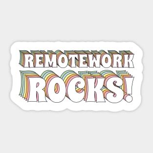 Remotework rocks Sticker